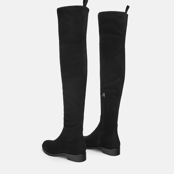 FLAT HEELED OVER-THE-KNEE BOOTS - Picture 2 of 4